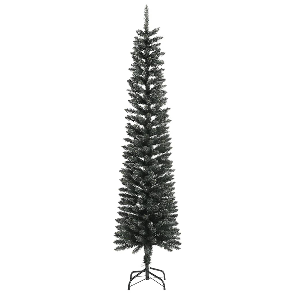 Vidaxl kunstkerstboom mit Standard schmal 240 cm PVC -Grün