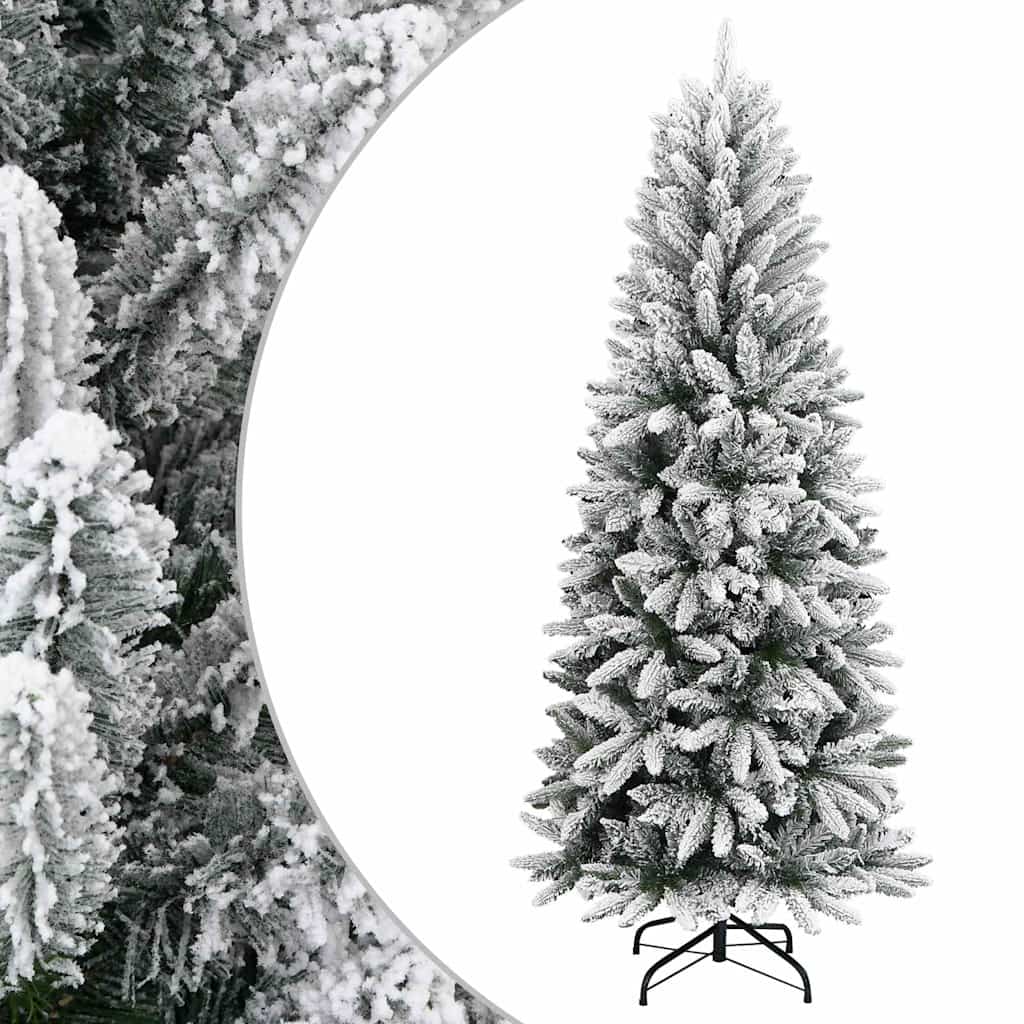 Vidaxl Kunstkerstboom mit Schnee 120 cm PVC und PE