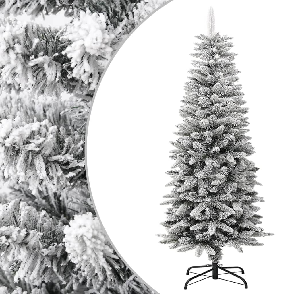 Vidaxl Kunstkerstboom mit Schneeschmale 120 cm PVC und PE