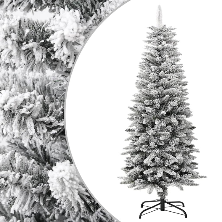 Vidaxl Kunstkerstboom mit Schneeschmale 120 cm PVC und PE