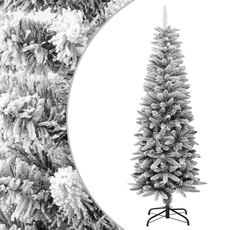 Vidaxl Kunstkerstboom mit Schneeschmale 150 cm PVC und PE