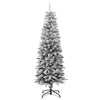 Vidaxl Kunstkerstboom mit Schneeschmale 150 cm PVC und PE