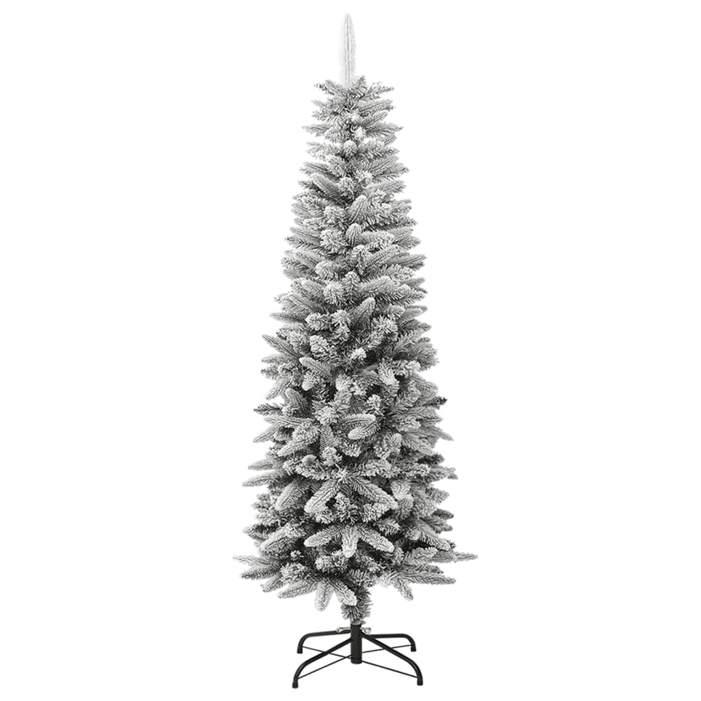 Vidaxl Kunstkerstboom mit Schneeschmale 150 cm PVC und PE