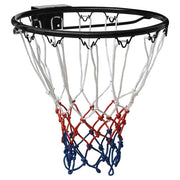 Vidaxl -Basketballring 39 cm Stahl schwarz - afbeelding 1