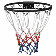 Vidaxl -Basketballring 39 cm Stahl schwarz - afbeelding 2