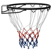 Vidaxl -Basketballring 39 cm Stahl schwarz - afbeelding 3