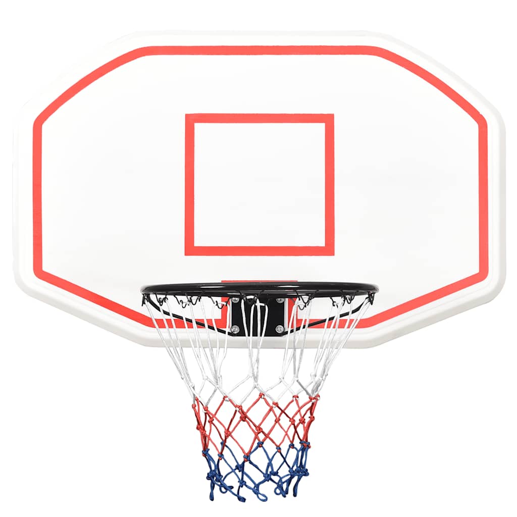 Vidaxl Basketball Board 109x71x3 cm Polyethylenweiß