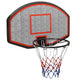 VIDAXL -Basketballbrett 90x60x2 cm Polyethylenschwarz