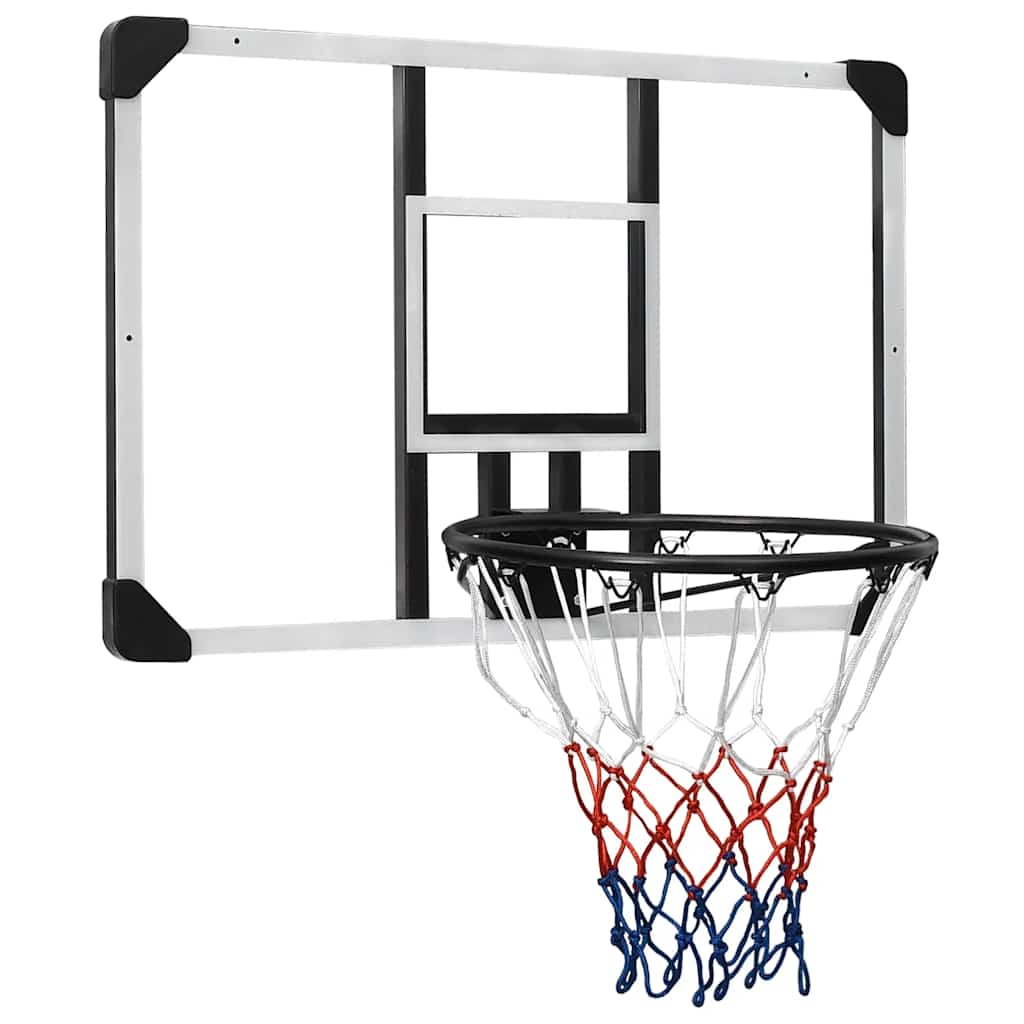 VIDAXL -Basketballbrett 90x60x2,5 cm Polycarbonat transparent