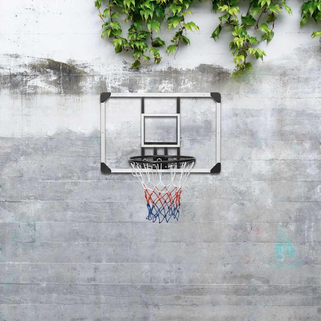 VIDAXL -Basketballbrett 90x60x2,5 cm Polycarbonat transparent