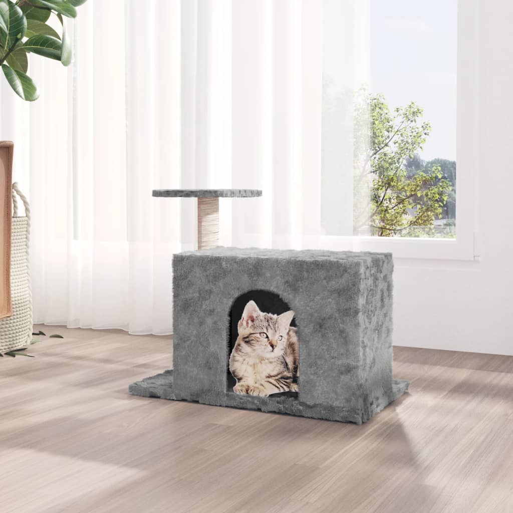 Vidaxl -Katzenmöbel mit Sisalkratzen 51 cm hellgrau