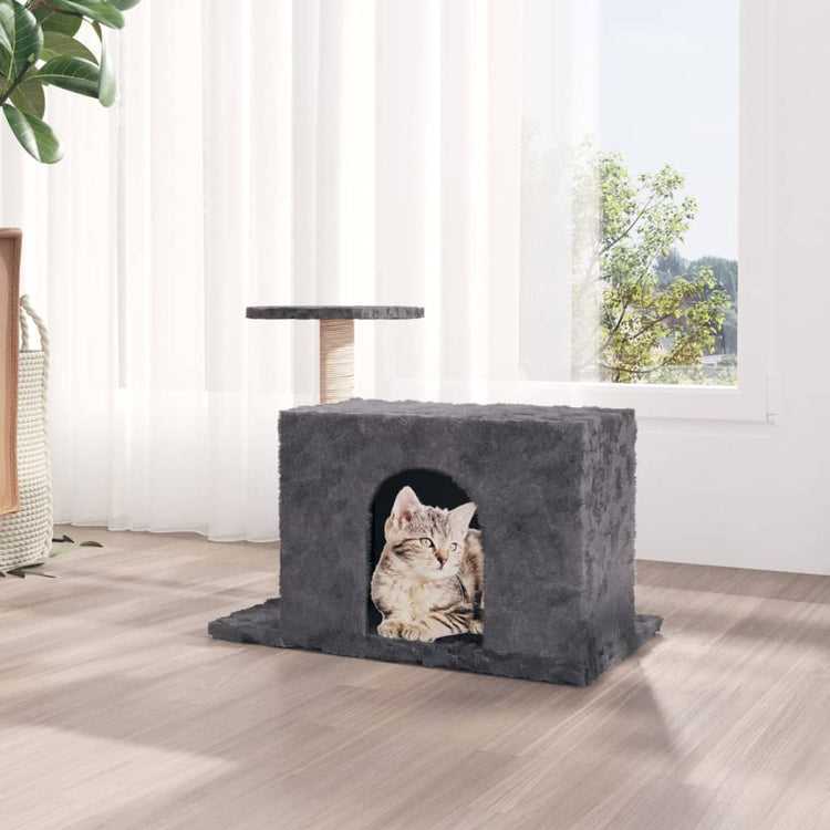 Vidaxl -Katzenmöbel mit Sisalkratzen 51 cm dunkelgrau