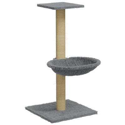 Vidaxl -Katzenmöbel mit Sisalkratzer nach 74 cm hellgrau