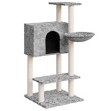 Vidaxl -Katzenmöbel mit Sisal -Kratzerpfosten 108,5 cm hellgrau - afbeelding 2