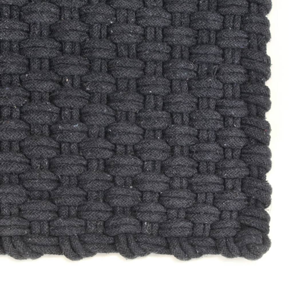 VIDAXL Rechteckige 160x230 cm Jute Anthrazit -ausgelöst