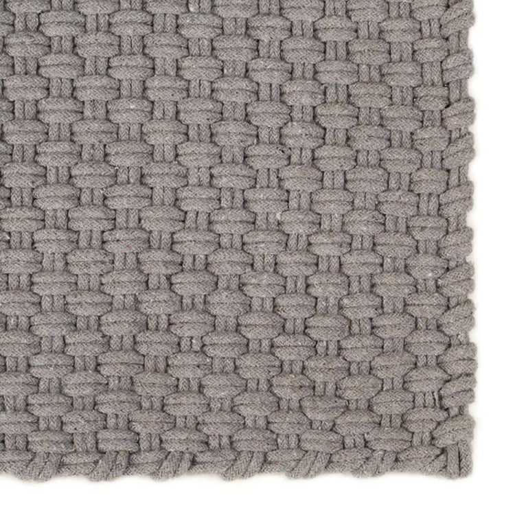 VIDAXL Rechteckige 180x250 cm Baumwollgrau