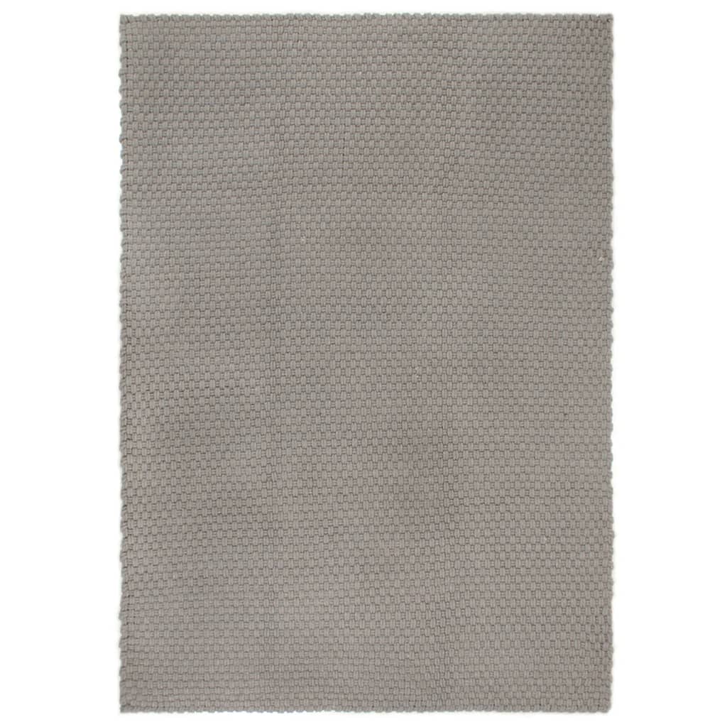 VIDAXL Rechteckige 200x300 cm Baumwollgrau