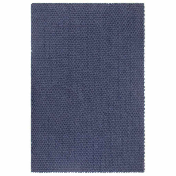 VIDAXL Rechteckige 120x180 cm Baumwollmarineblau