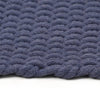 Vidaxl Teppich rechteckig 160x230 cm Baumwollmarineblau