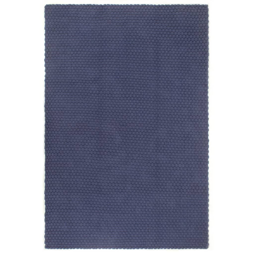 VIDAXL Rechteckige 200x300 cm Baumwollmarineblau