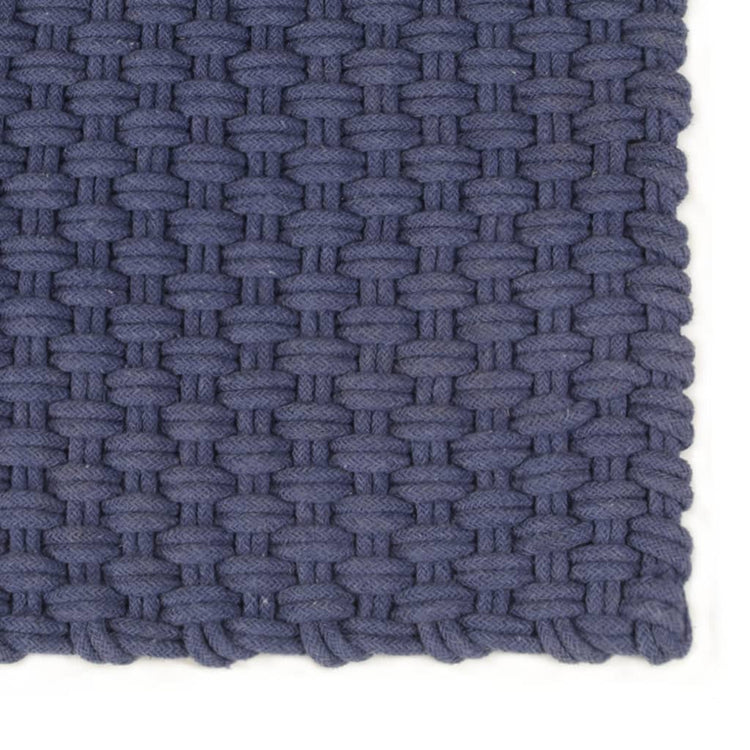 VIDAXL Rechteckige 200x300 cm Baumwollmarineblau