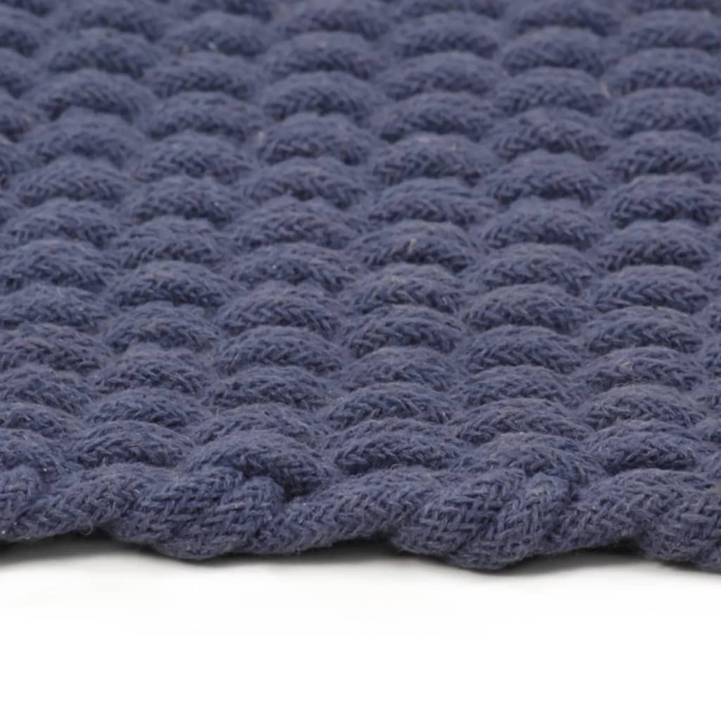 VIDAXL Rechteckige 200x300 cm Baumwollmarineblau