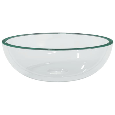 VIDAXL WASHBAIN 35X12 CM TEMPERTE GLASE Transparent