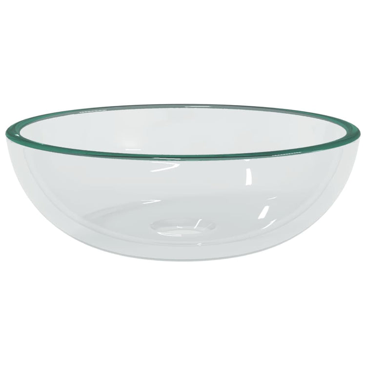 VIDAXL WASHBAIN 35X12 CM TEMPERTE GLASE Transparent