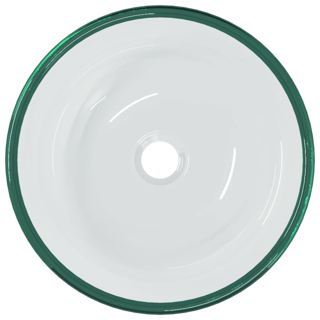 VIDAXL WASHBAIN 35X12 CM TEMPERTE GLASE Transparent