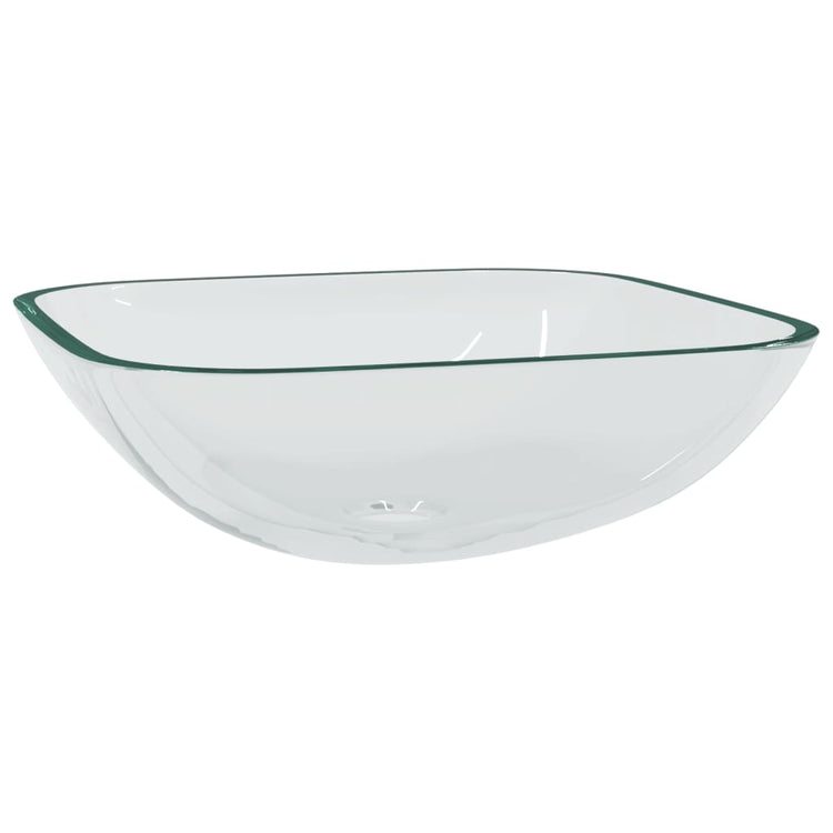 VIDAXL WASHBAIN 42x42x14 cm Glas transparent