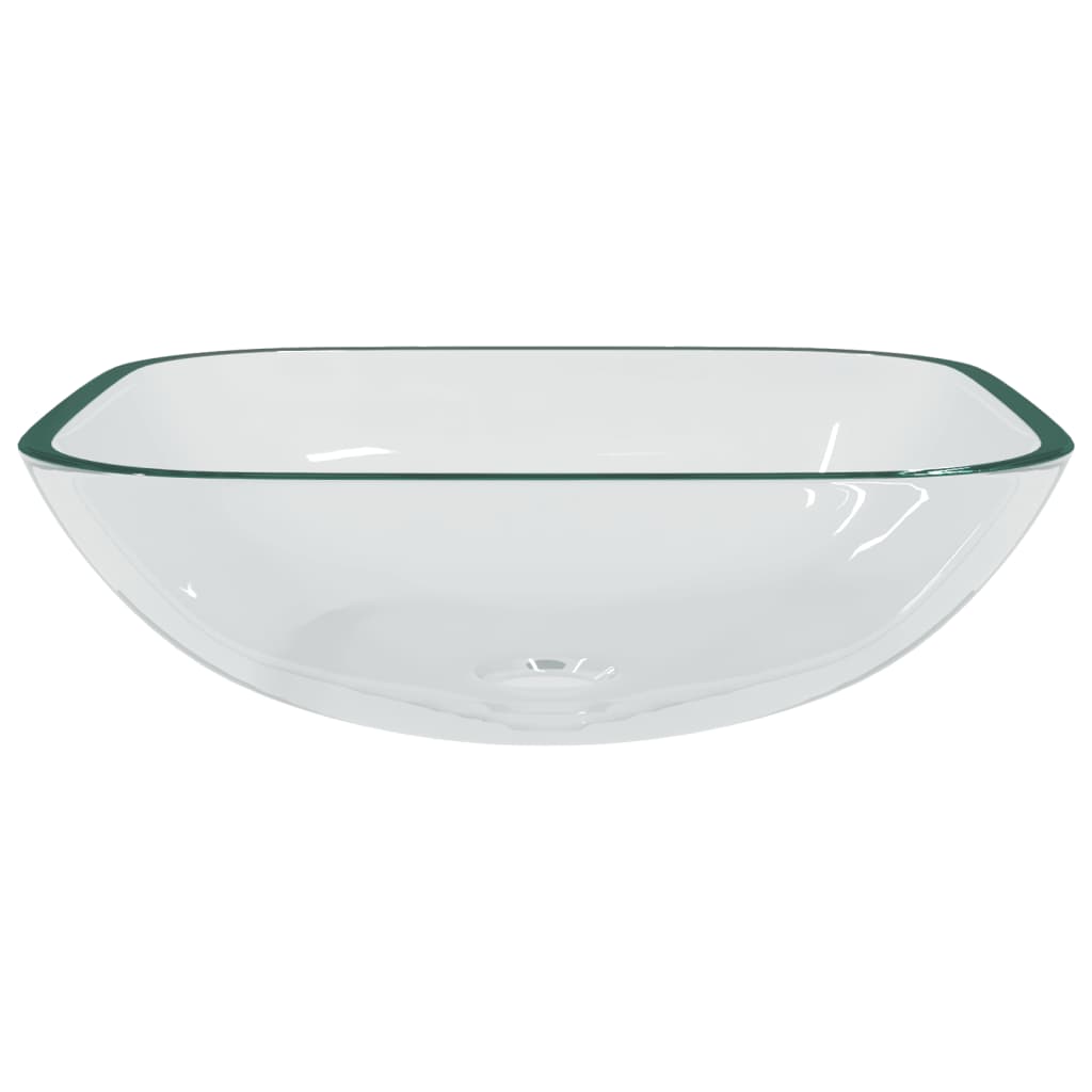 VIDAXL WASHBAIN 42x42x14 cm Glas transparent