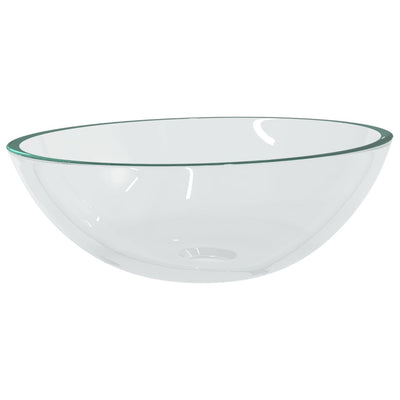 VIDAXL WASHBAIN 50x37x14 cm Glas transparent