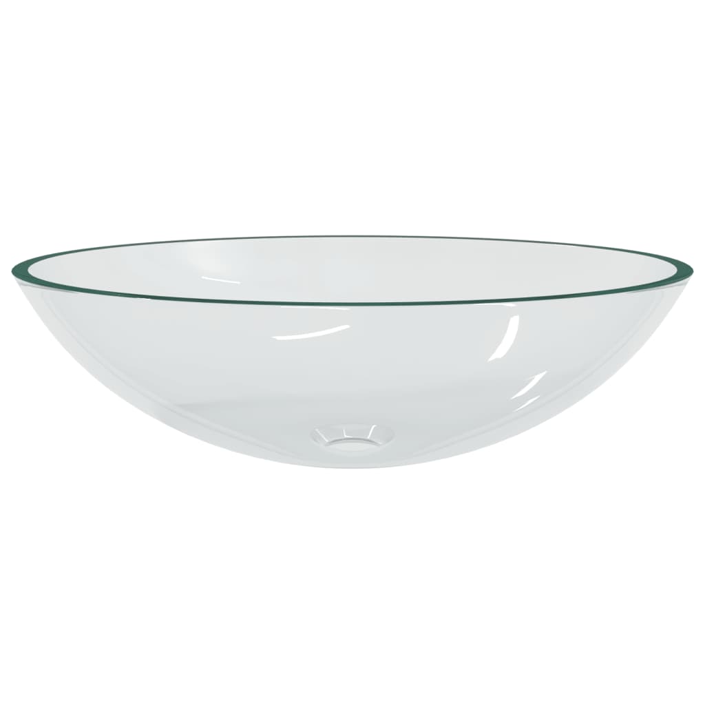 VIDAXL WASHBAIN 50x37x14 cm Glas transparent