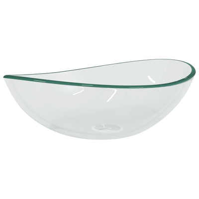 VIDAXL WASHBAIN 54.5X35X15,5 cm Härtetes Glas transparent