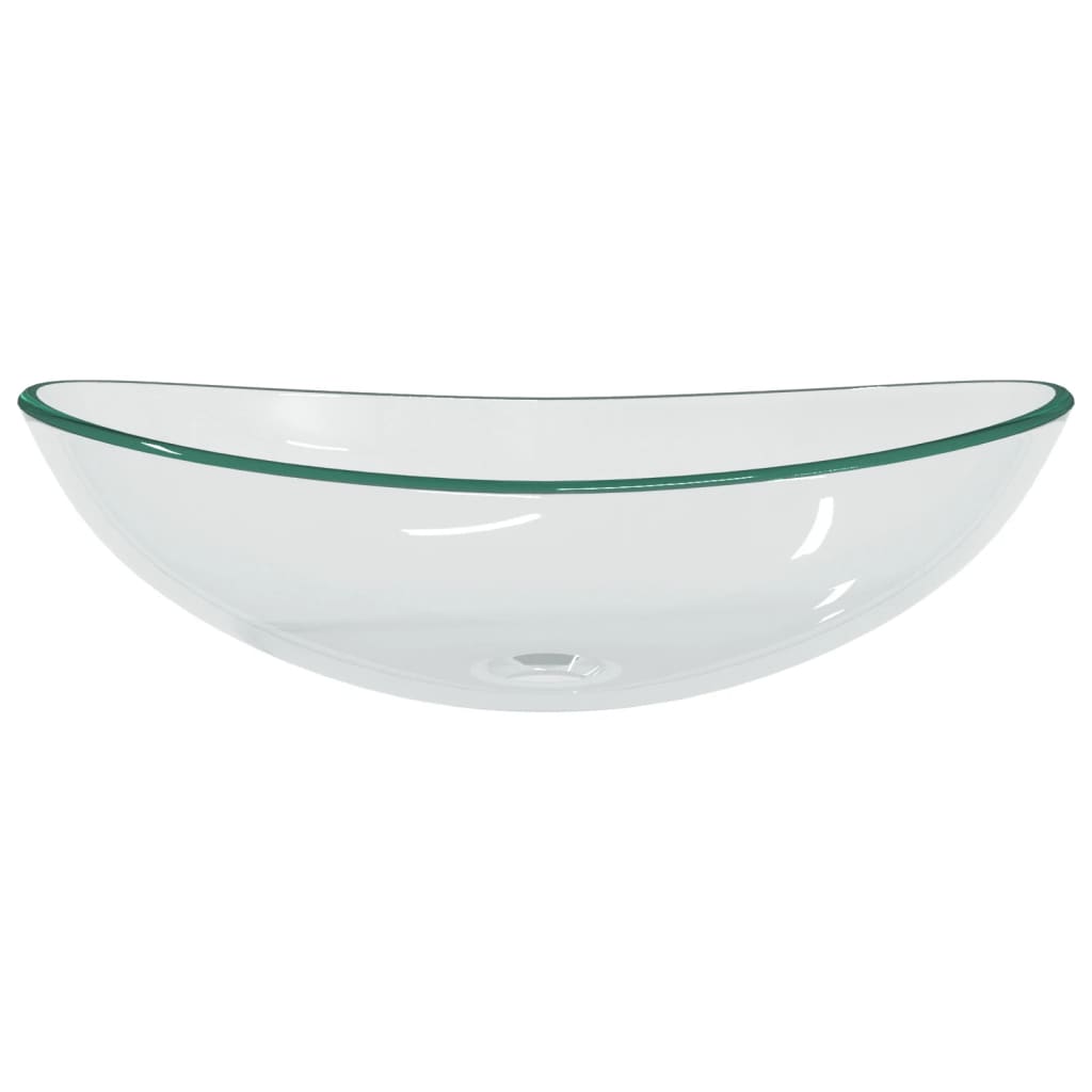 VIDAXL WASHBAIN 54.5X35X15,5 cm Härtetes Glas transparent