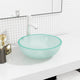 VIDAXL WASHBAIN 35X12 CM TEILTER GLASE MATTE