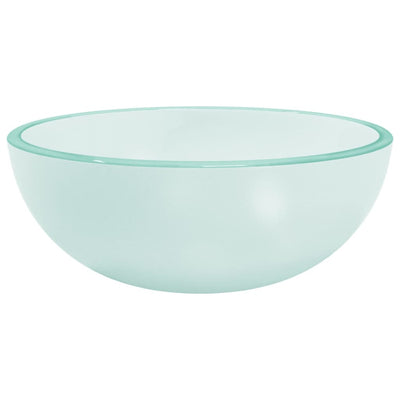 VIDAXL WASHBAIN 30 x 12 cm Temperiertes Glas matt