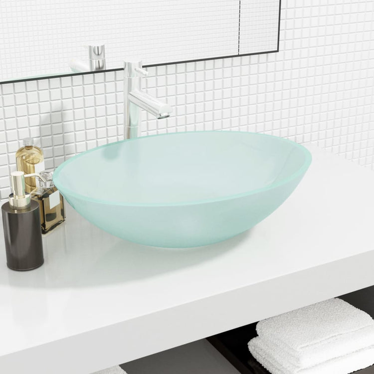VIDAXL WASHBAIN 50X37X14 CM GLASE MATTE