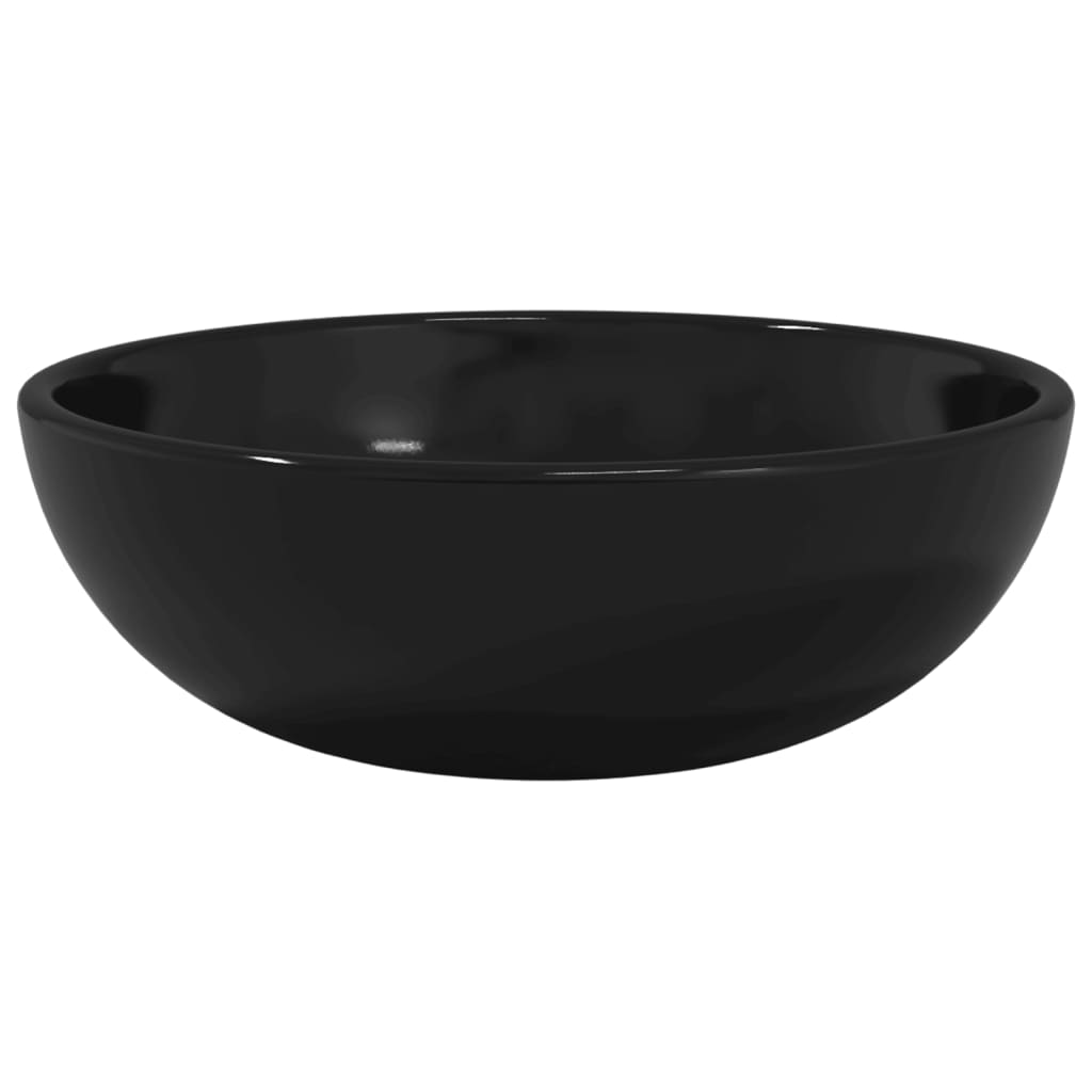 Vidaxl Washbeasin 35x12 cm geschmittertes Glas schwarz