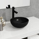 VIDAXL WASHBAIN 30 x 12 cm Schwarzes Glas schwarz