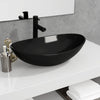 VIDAXL WASHBAIN 54.5X35X15,5 CM Temperiertes Glas schwarz