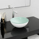 VIDAXL WASHBAIN 30 x 12 cm Temperiertes Glasweiß