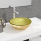 VIDAXL WASHBAIN 35X12 CM TEMPERTE GOLDEN