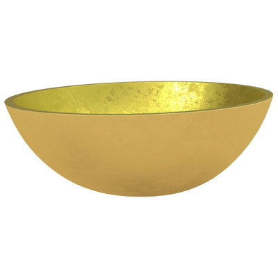 Vidaxl Washbeer 50x37x14 cm Glas Gold gefärbt