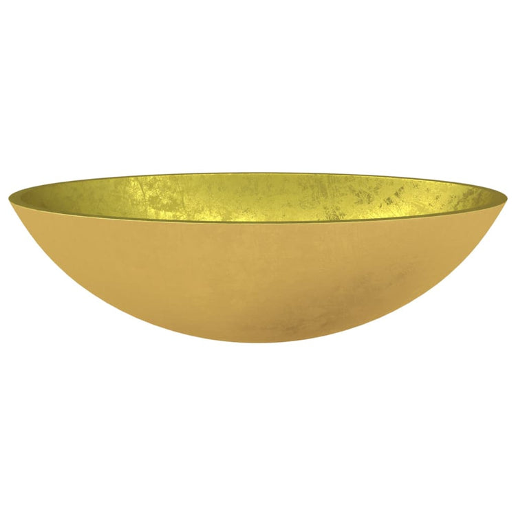 Vidaxl Washbeer 50x37x14 cm Glas Gold gefärbt