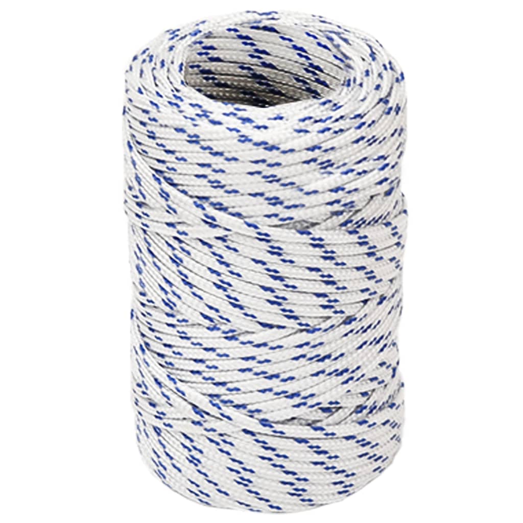 VIDAXL -Kofferchen -Seil 2 mm 50 m Polypropylenweiß