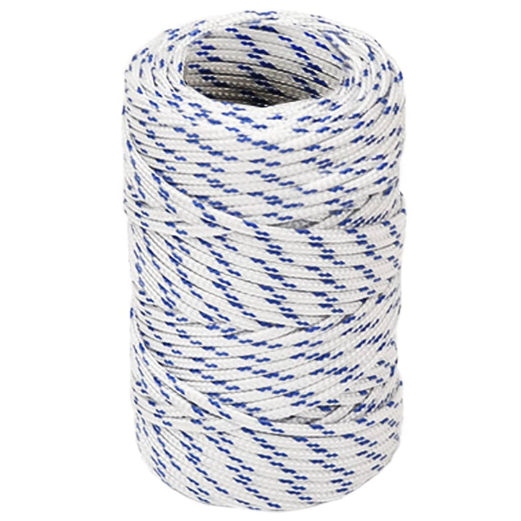 VIDAXL -Kofferchen -Seil 2 mm 50 m Polypropylenweiß