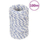 VIDAXL -Kofferchen -Seil 2 mm 100 m Polypropylenweiß