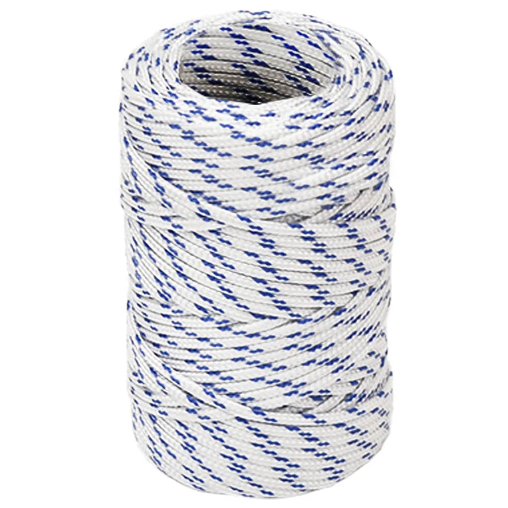 VIDAXL -Kofferchen -Seil 2 mm 100 m Polypropylenweiß