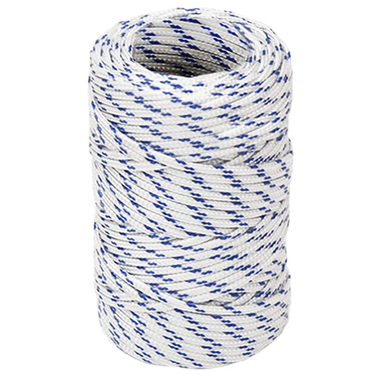 VIDAXL -Kofferchen -Seil 2 mm 100 m Polypropylenweiß